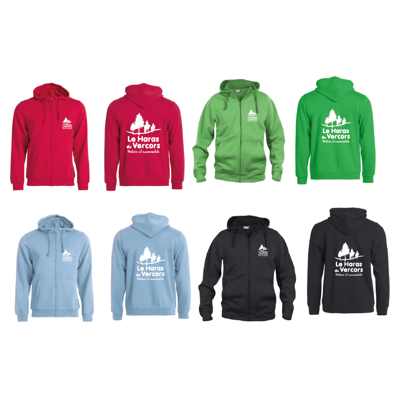 le HARAS DU VERCORSBoutique - SWEAT FULL ZIP 021035+021034-min