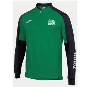 ASOB- SWEAT ¼ ZIPNOIR ET VERT – 102749.451