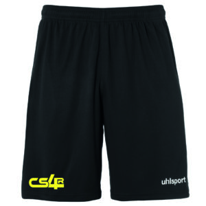 CS4R (GLOBTT) - 1003342.04 - Short MATCH CENTER BASIC - UHLSPORT - noir