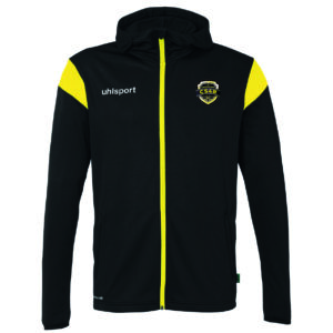 CS4R (foot) -1002257.09 - Veste à capuche SQUAD 27 - UHLSPORT - noir et jaune