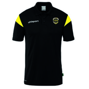CS4R (foot) -1002259.09 - Polo SQUAD 27 - UHLSPORT - noir et jaune