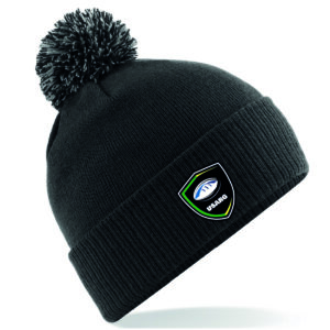 USARG - BF450 - Bonnet pompon - noir / gris