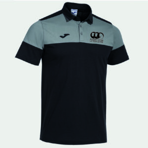 RCVT - 103297.111 - Polo CREW V COTON - JOMA - noir et gris