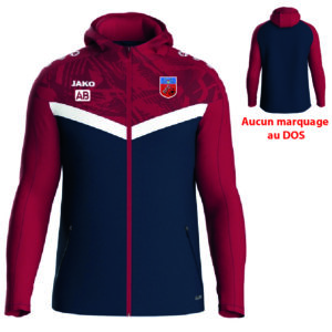 BFC - 6824 - Veste capuche ICONIC - JAKO - marine et rouge (901)