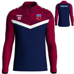 BFC - 8624 - Sweat 1/2 zip ICONICE - JAKO - marine et rouge (901)