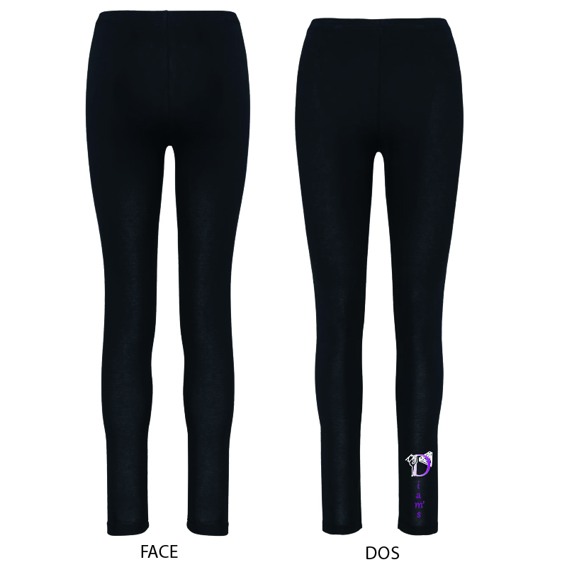 DIAM'S - PA1014 188 - LEGGING BASIQUE NOIR