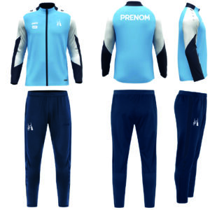 9370/9223 - BIBS - Ensemble survêtement - JAKO - bleu et marine