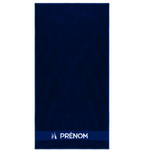 K113 - BIBS - Serviette de bain personnalisé - marine - 70cm x 140cm